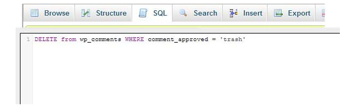 SQL command